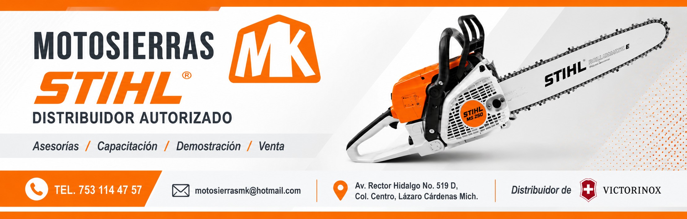 Imagen promocional de MOTOSIERRAS MK