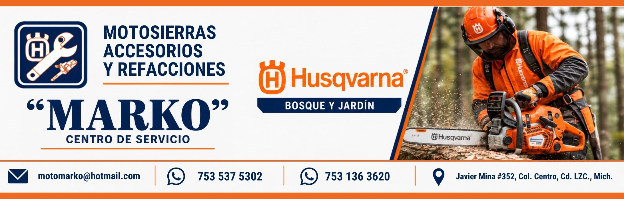 Imagen promocional de MOTOSIERRAS, ACCESORIOS Y REFACCIONES MARKO
