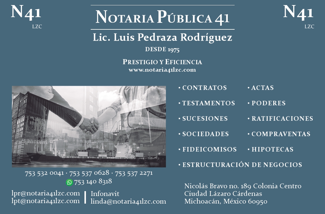 Imagen promocional de NOTARÍA PÚBLICA 41