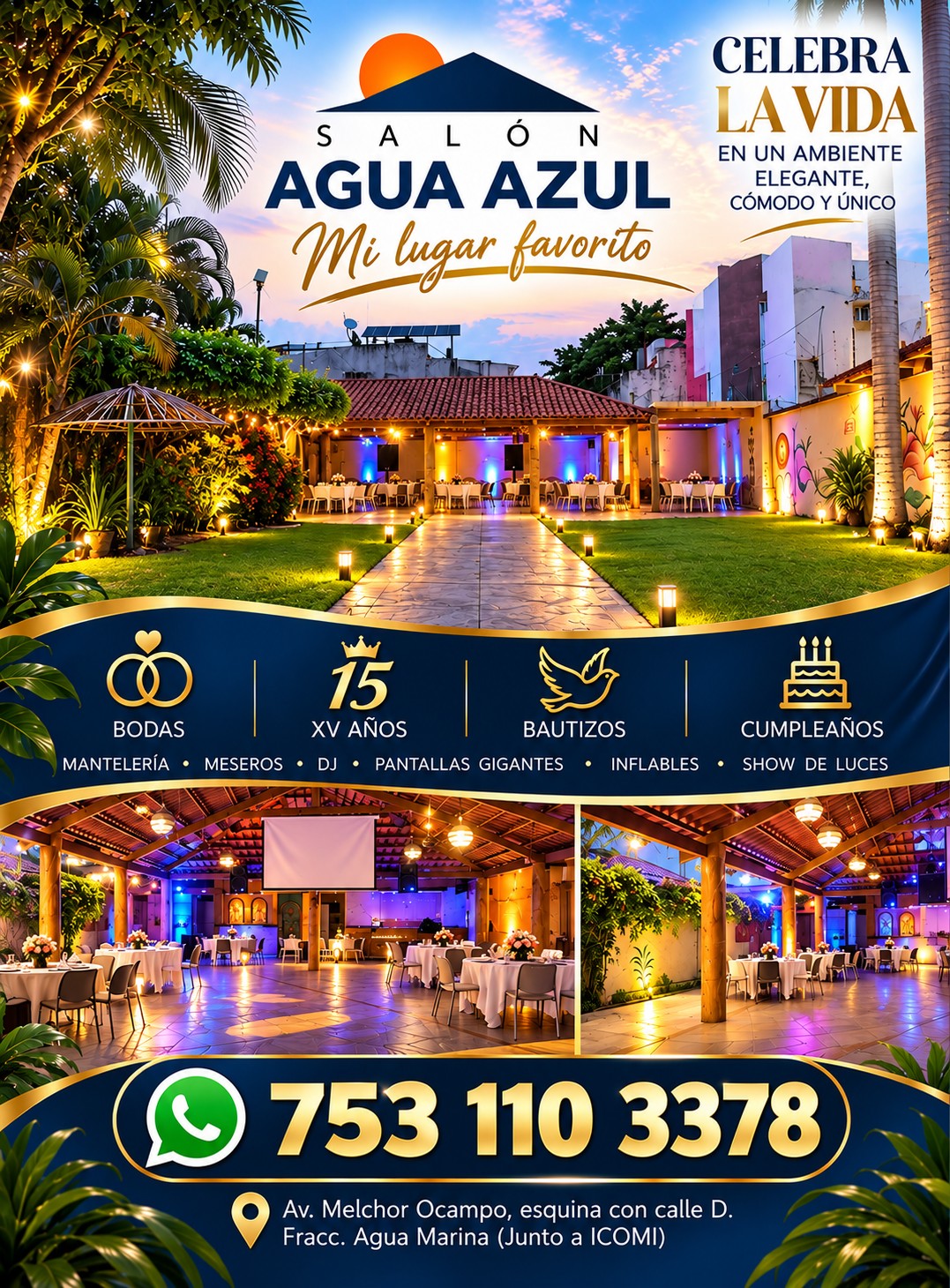 Imagen promocional de SALON AGUA AZUL