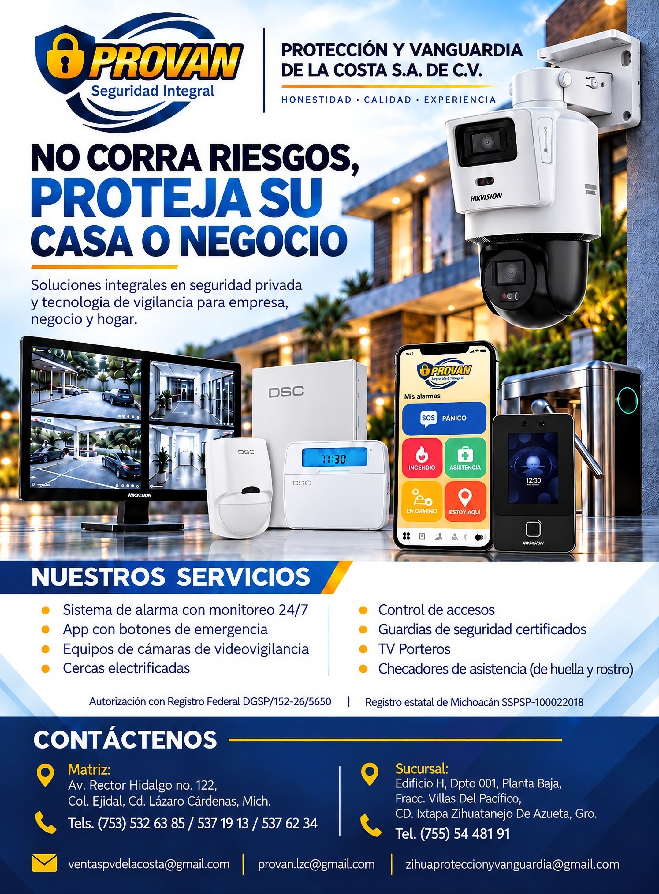 Imagen promocional de PROTECCIÓN Y VANGUARDIA DE LA COSTA S.A. DE C.V. (PROVAN)